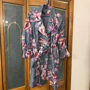 Ladies, Jill Stuart Floral Denim Jacket, like new.